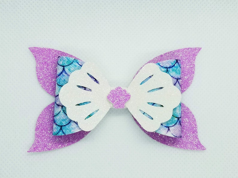 3.5 Scalloped Seashell Hair Bow