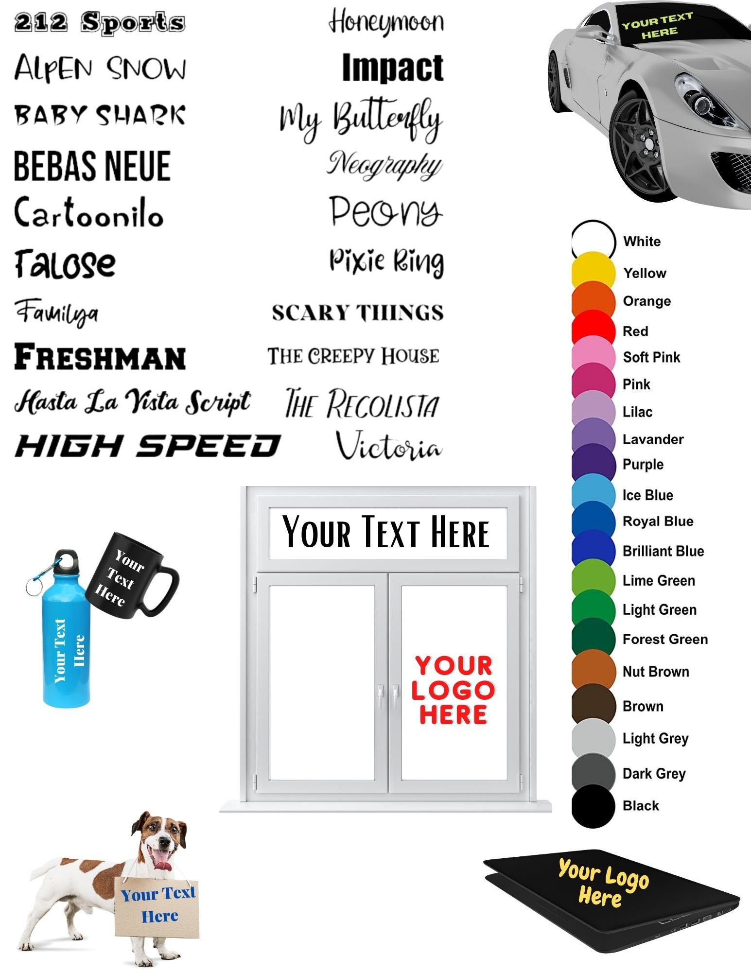 Create Your Own Vinyl Decal Design Your Own Custom Vinyl Etsy