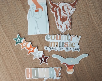 Boho Pastel Western Sticker Pack