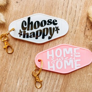 Retro Motel Keychain | Trendy Keychain | Cute Keychain | Gifts for Her | Car Accessories