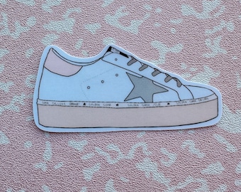 Golden Goose Sneaker Sticker | Weatherproof Laptop Decal