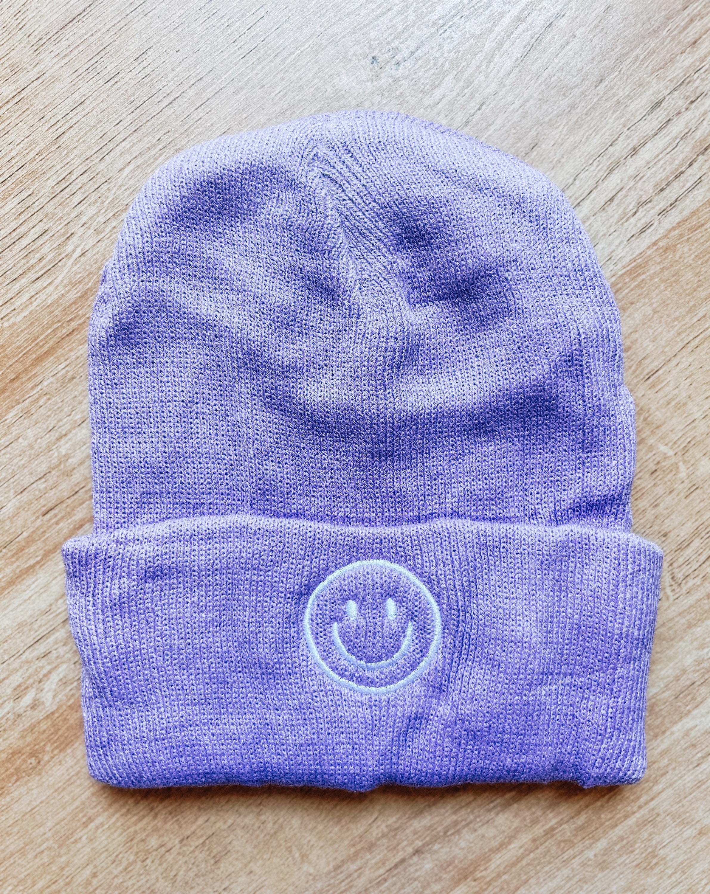Embroidered Smiley Face Beanie | Smiley Face Toboggan  display picture 1