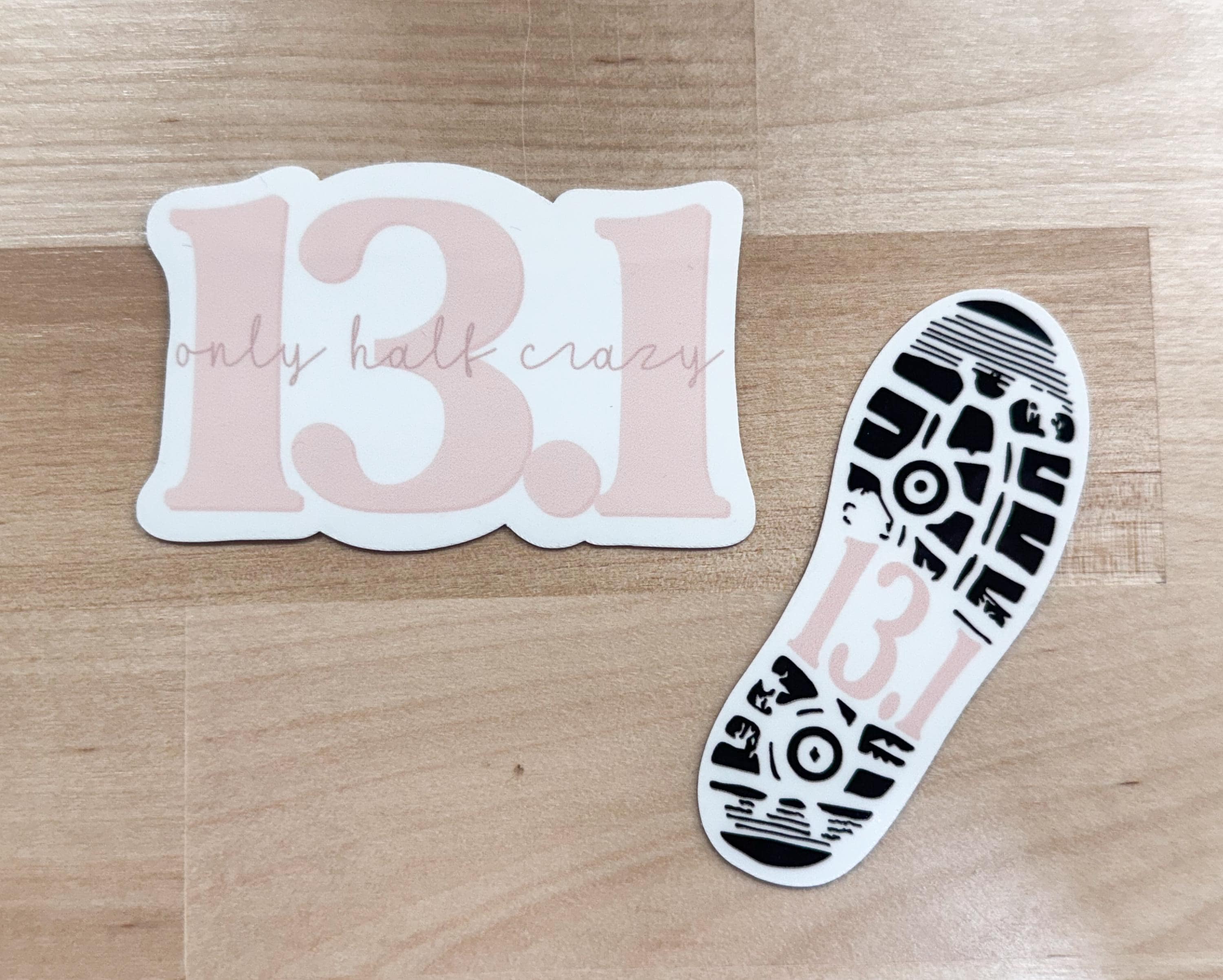 Pink Half Marathon Running Stickers | 13.1 Stickers | Running Stickers for Her