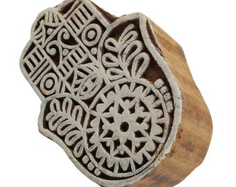 Wooden stamp - Hamsa - 7 cm - wooden stamp