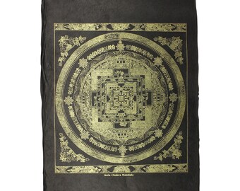Poster - Religious motif posters - hand-printed - Lokta paper - Mandala 01