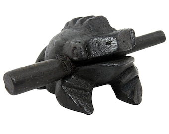 Black Sound Frog - Frog Instrument - Musical Sound Animal