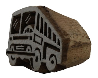 Stempel aus Holz - Bus - 5 cm - Holzstempel