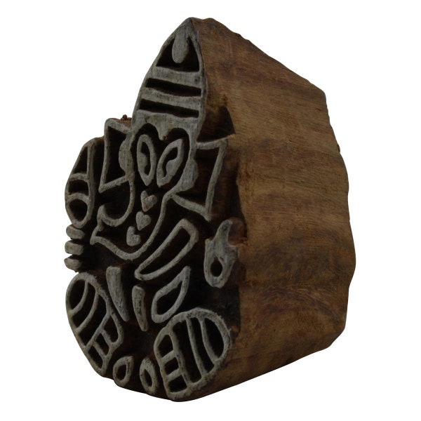 Timbro in legno - Ganesha - 5 cm - timbro in legno