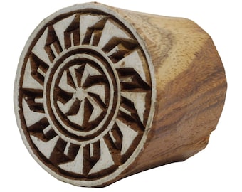 Stempel aus Holz - Mandala 08 - 3,5 cm - Holzstempel