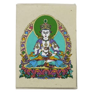Grußkarte - Postkarte - handmade - natural recycled Paper - Vajrasattva