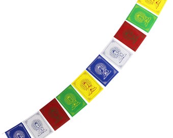 Prayer flag - Flower of Life - Buddha - Fabric - approx. 20 x 15 cm