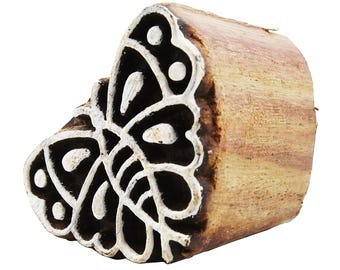 Wooden stamp - butterfly 02 - 3.5 cm - wooden stamp