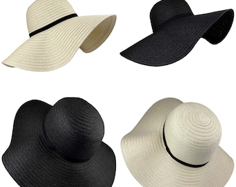 Women's sun hat Marbella wide brim summer hat paper straw hat