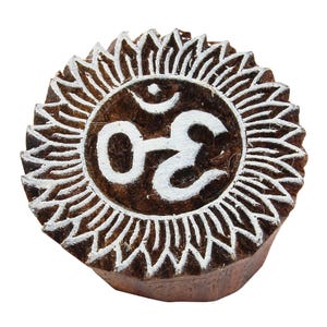 Timbro in legno - Om 03 - 5 cm - Timbro in legno