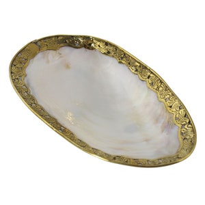 Ciotola per gioielli - conchiglia - ornamenti color oro