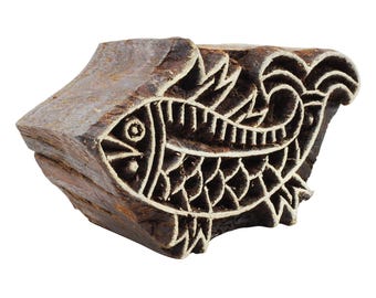 Wooden stamp - Fish 03 - 7 cm - Wooden stamp
