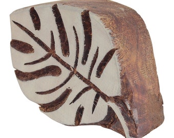 Stempel aus Holz - Blatt 03 - 6,5 cm - Holzstempel