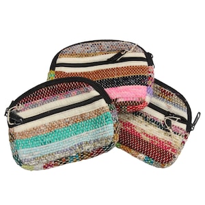 Bolso con cremallera y 2 compartimentos - Monedero - Reciclaje - Comercio Justo