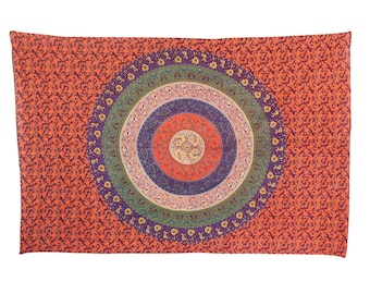 Meditation blanket - bedspread - wall towel - mandala - pattern 09 - 135 x 210 cm