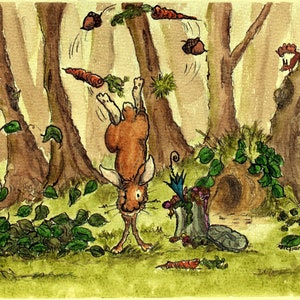 Hoppy Bunny Gicléeprint