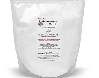 Ultra Pure Food Grade Diatomaceous Earth.  Super Strength 95% Silica.  Great Supplement, Fantastic for Detox, Many Natural Beauty Uses