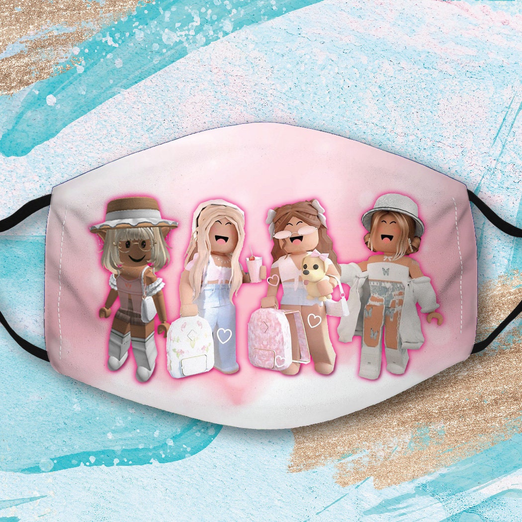 Roblox Face Mask Roblox Face Mask For Kids Adult Mask Kids Etsy