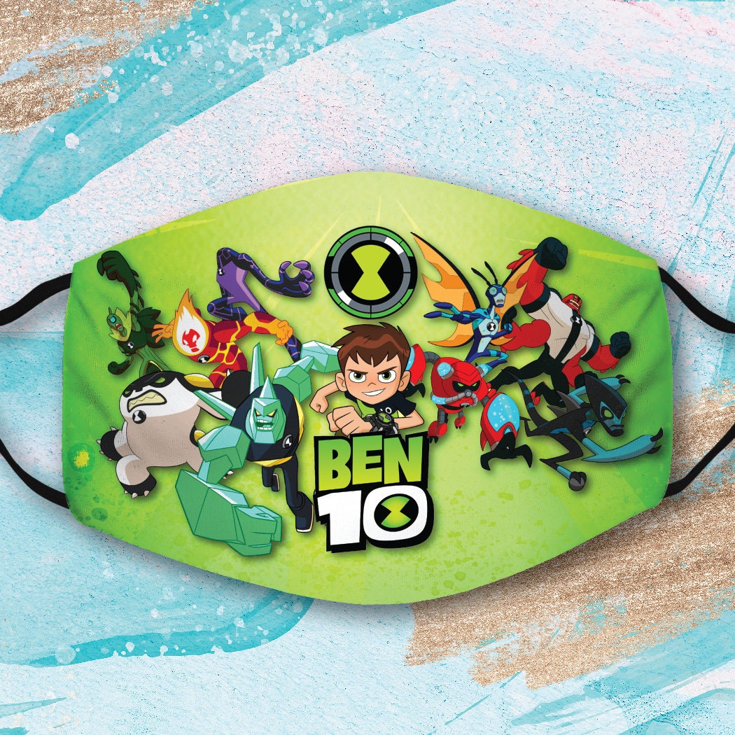 Ben 10 Face Mask Ben 10 Face Mask For Kids Adult Mask Kids | Etsy