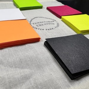 Carrés CardStock sur carton