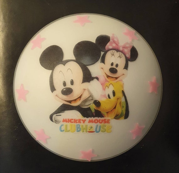 Baby Minnie Mouse Maus Deckenlampe Kinderzimmer Deko Serviette Blumen Disney LED