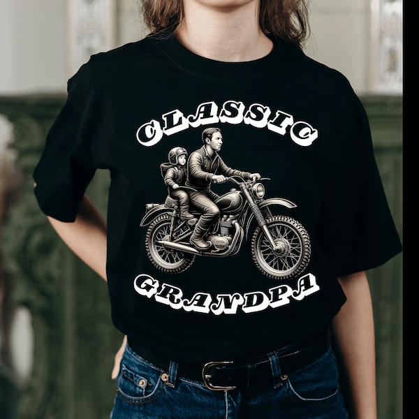 Classic Grandpa, Classic Motocross , Father's Day,Old Man ,Cool Grandpa,Grandfather Gift, Birthday Gift for Men, Grandpa Legend PNG,SVG,PDF