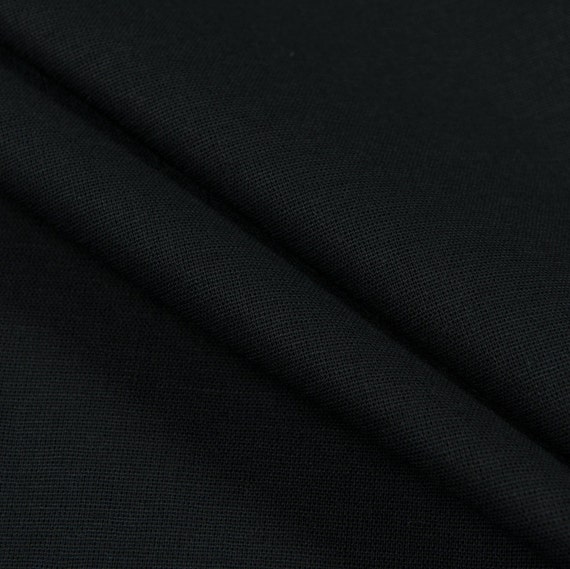 Negro algodón barato tela Ancho 59 en para coser ropa de la Etsy