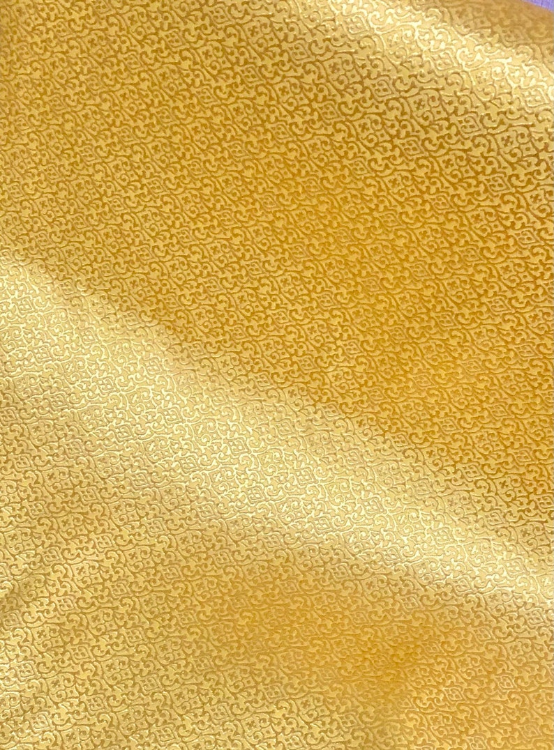 Yellow Gold Vestment Brocade Filigree Patterned Gold Altar | Ireland