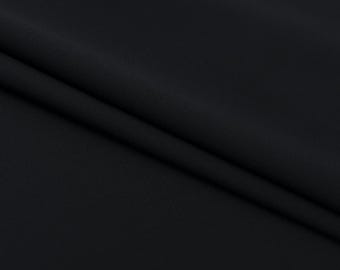 Solid Semi-wool fabric for pastor's cassock, winter garment fabrics, autumn cassock fabrics, Clerical Apparel, Liturgical Black wool fabric