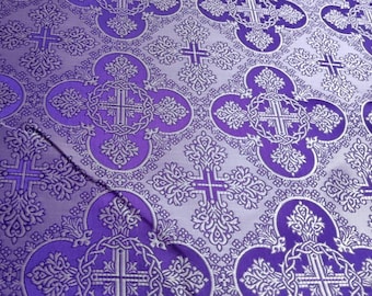 Liturgical Vestment floral brocade Extra wide 71 inches, Liturgical Fabric, Church Clothing, Ecclesiastical Apparel, Clergy Vestment Brocade
