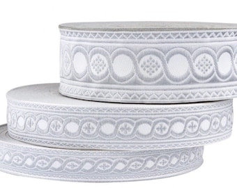 Liturgical Jacquard Galloon Ribbon Trim 2.5 cm, 3 cm, 5 cm Wide for Vestments, Altar Cloths, Ecclesiastical Clothing, Vestment Ribbon