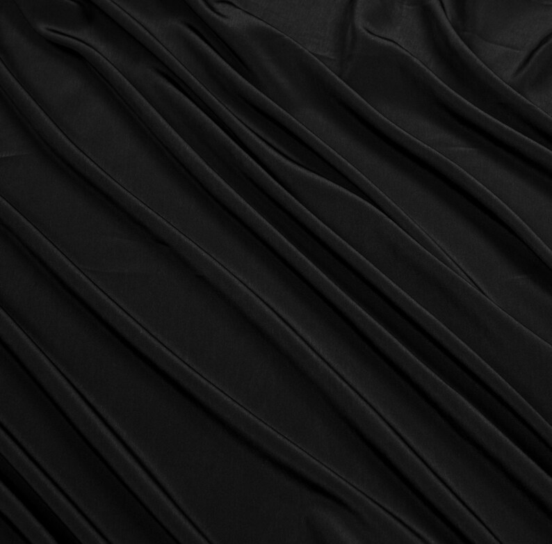 Black Heavy Silk Fabric for Sewing Liturgical Cassock Cope | Etsy