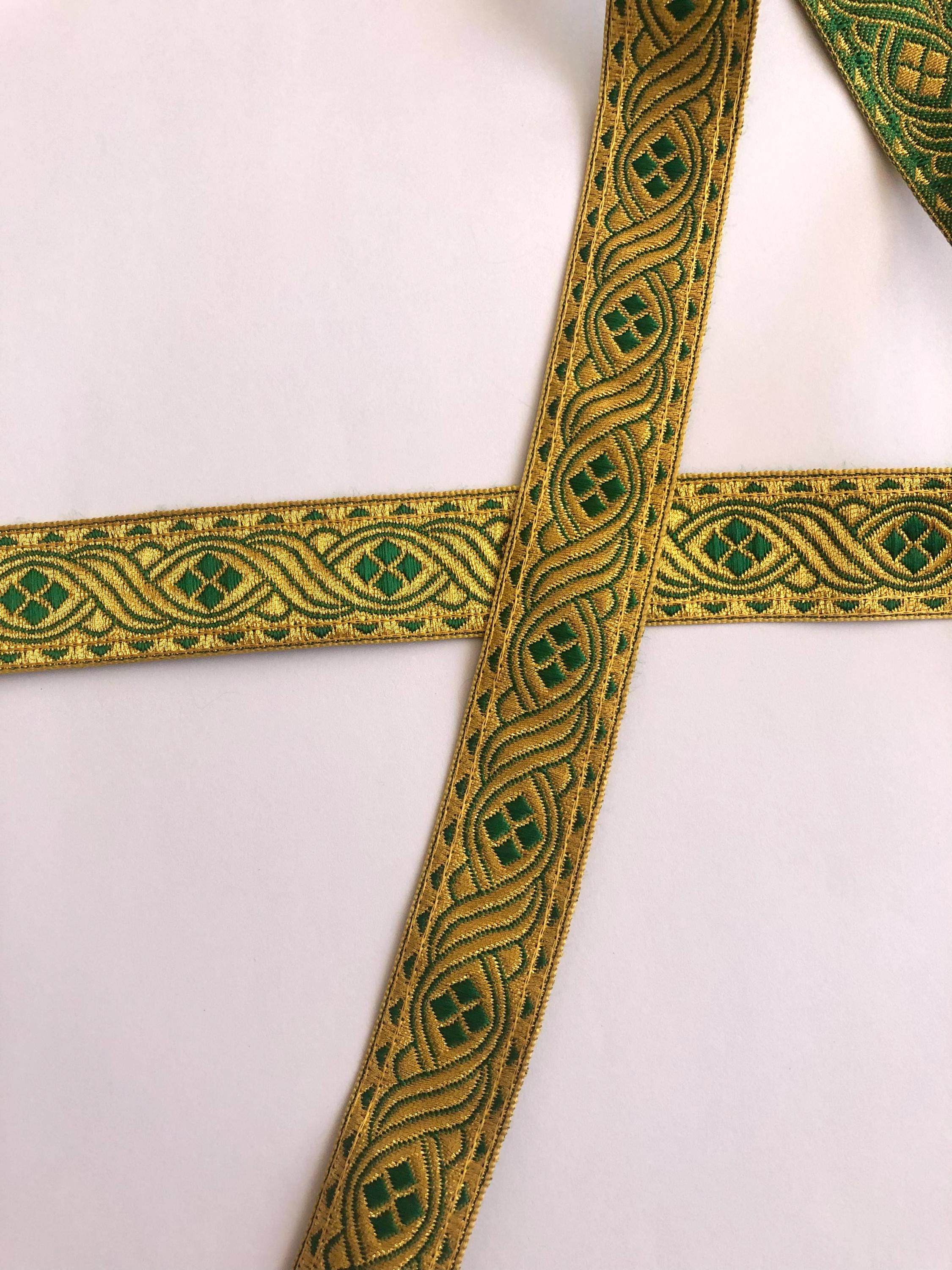 Robe Ribbon Metallic Galloon Liturgical Ribbon 2.5 Cm, 3.5 Cm, 5 Cm Width for ...