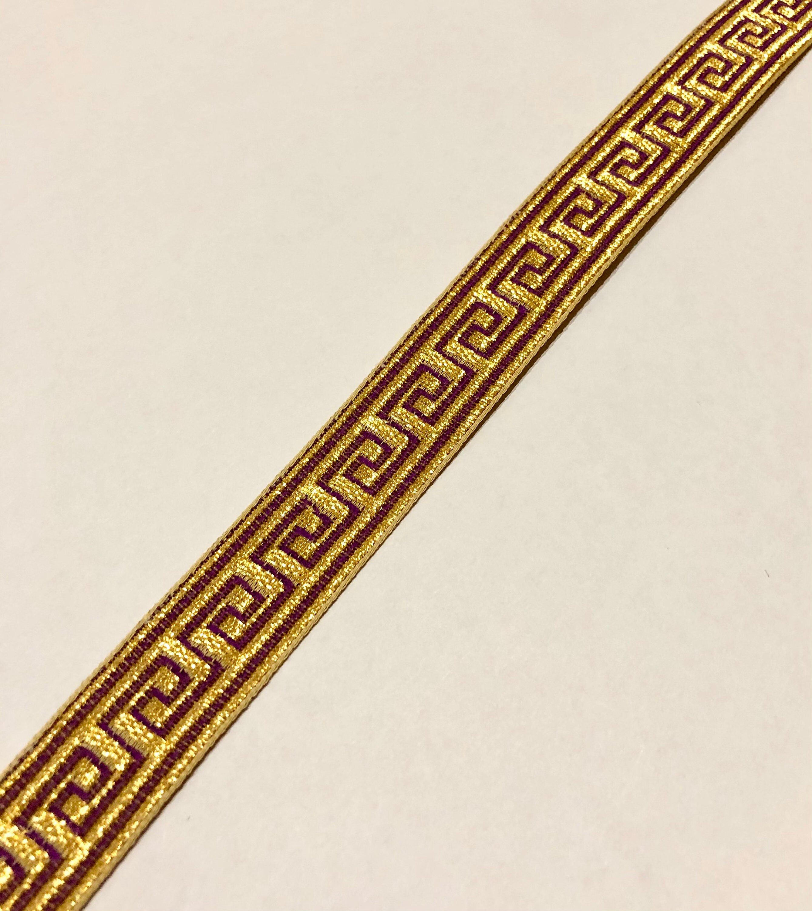 Greek key Galloon Trim 2cm Width Jacquard Ribbon Trim Etsy
