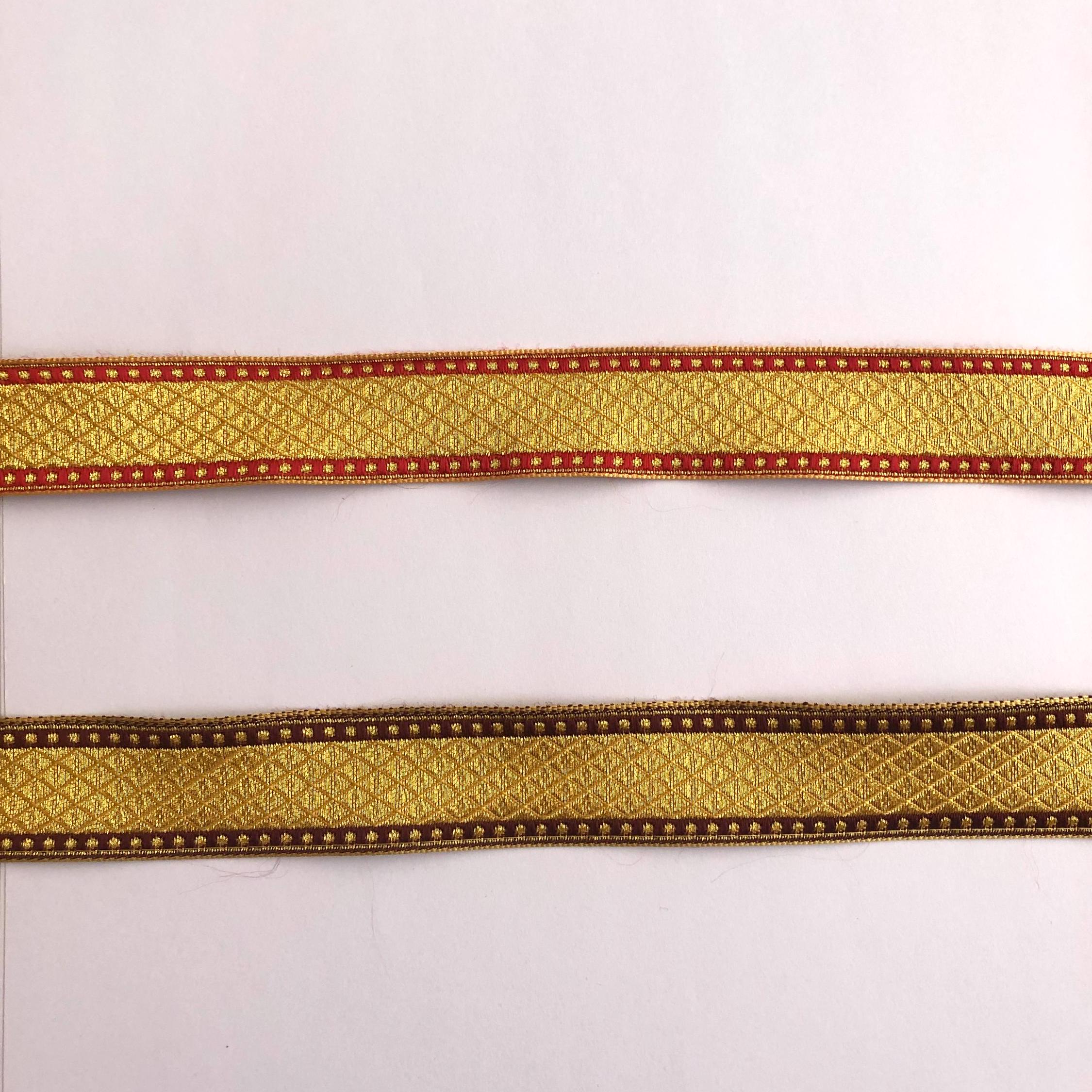Robe Ribbon Metallic Galloon Liturgical Ribbon 2.5 Cm, 3.5 Cm, 5 Cm Width for ...