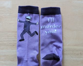 I&#39;ll Murder You Anime Socks