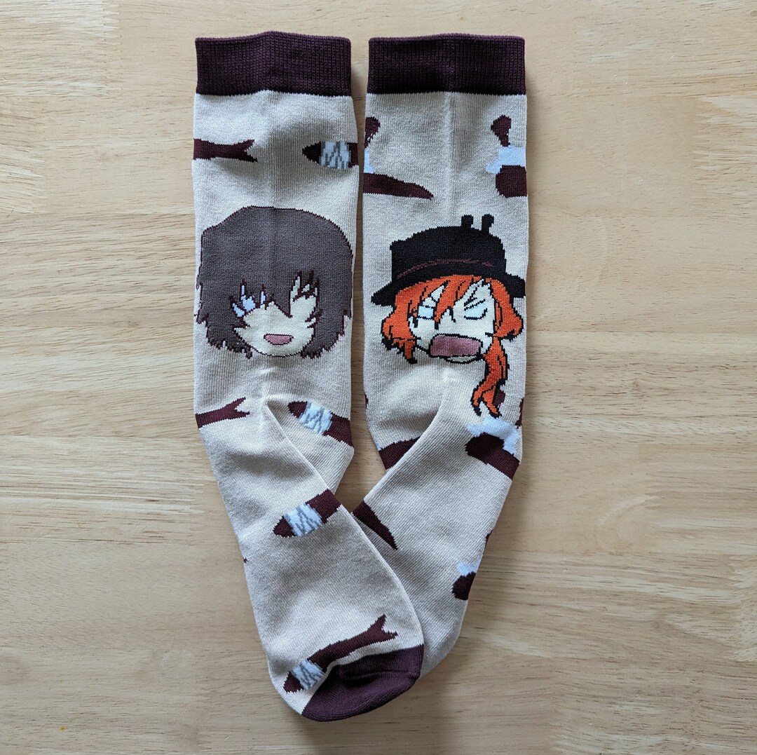 Slug & Mackerel Anime Socks Etsy