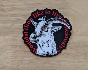 Live Deliciously Sticker