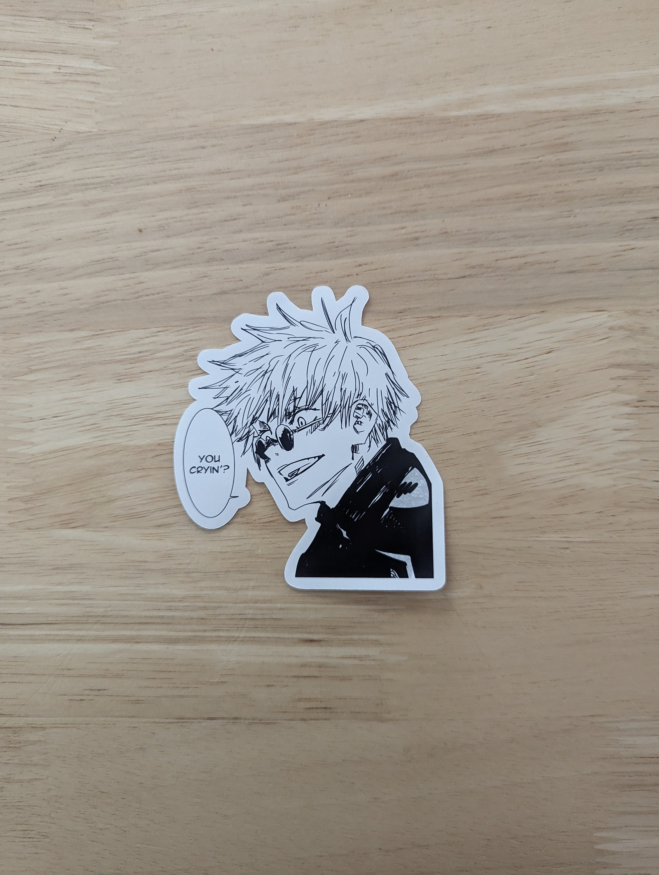 Jujutsu Kaisen Satoru Gojo BAM Anime Box Sticker