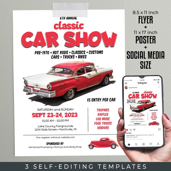 Car Poster Printable - Etsy
