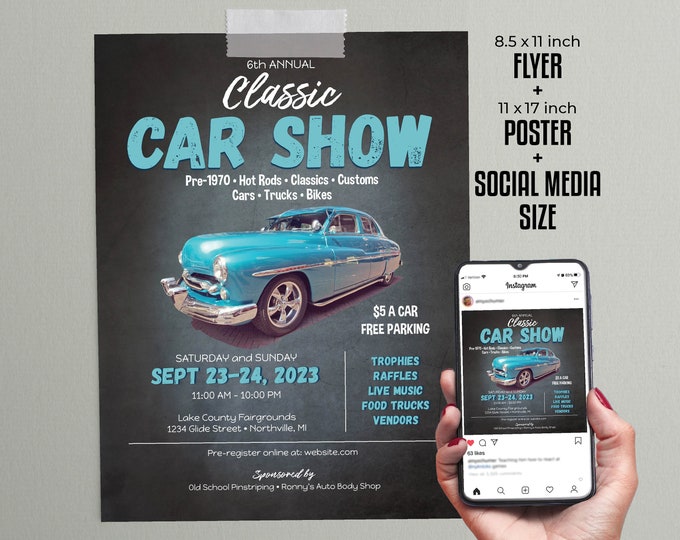 Custom Car Show Display Sign Board - Personalized Plaque for Car ...