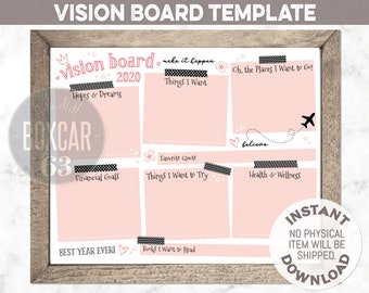 Digital Vision Board Etsy