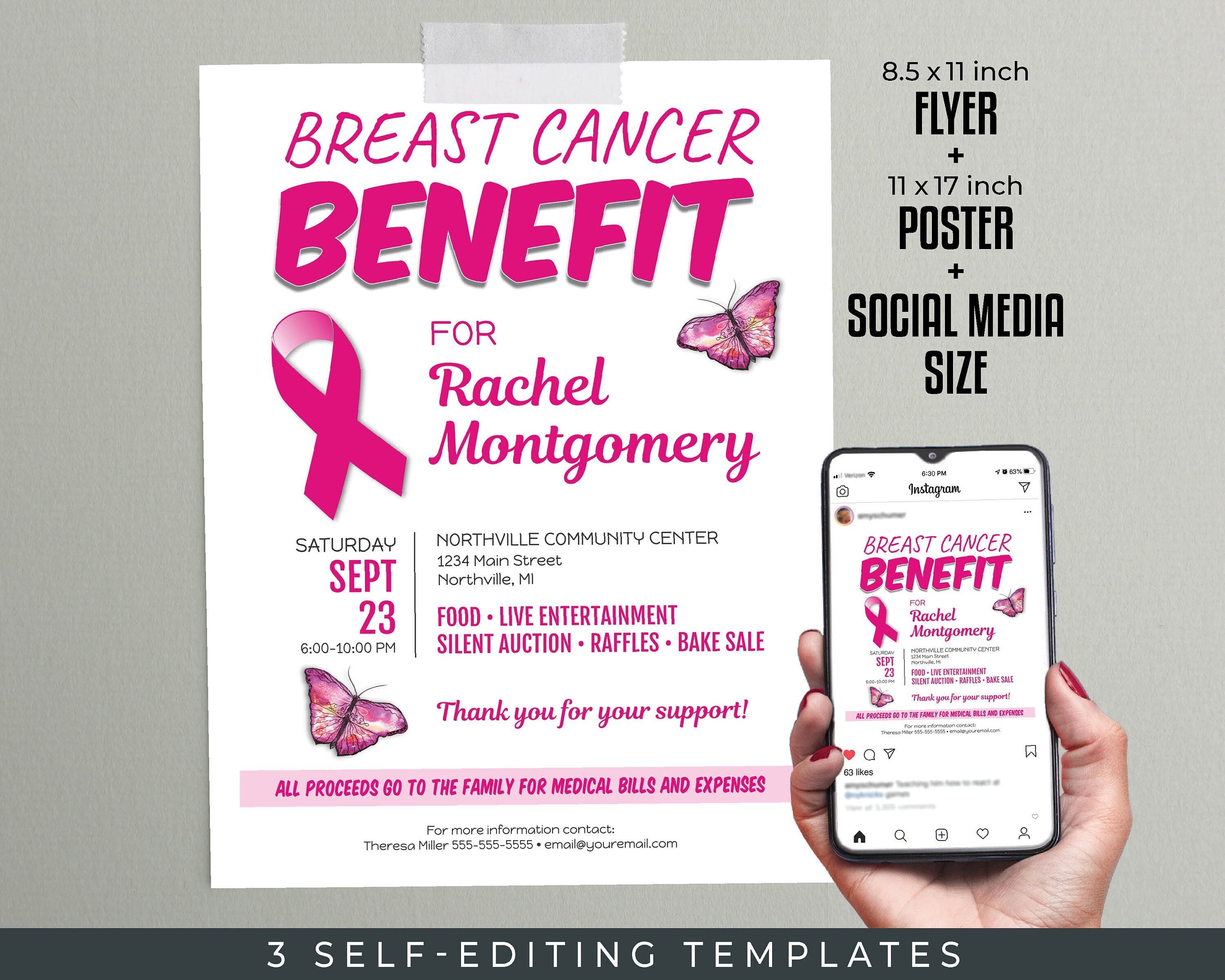 Cancer Support Group Flyers Template, Breast Cancer Support Group Flyer  Stock Vector - Illustration of disorder, pamphlet: 237935307