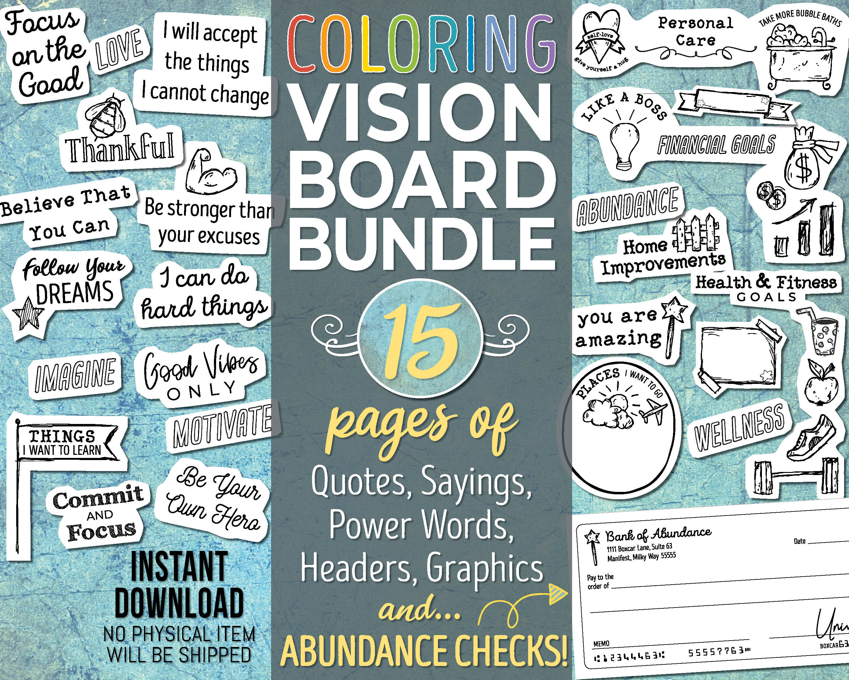 Vision Board Kit - Lot of 100 Pieces - Magazine Clippings - Positivity,  Self-Growth, Manifestation, Attraction 2022 Manifest your Goals