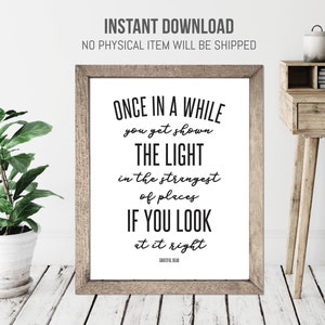 Grateful Dead Lyrics | Scarlet Begonias | Instant Download | Digital JPEG 300 DPI | Typography Art | Black & White | Includes 4 Sizes