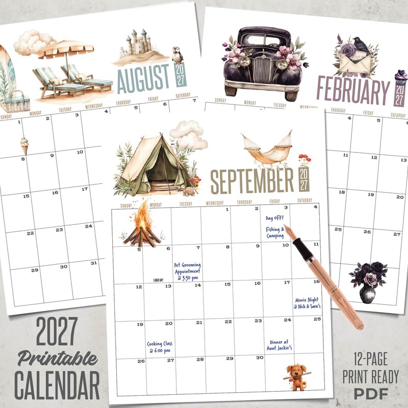 Calendar Wall Numbers - Etsy